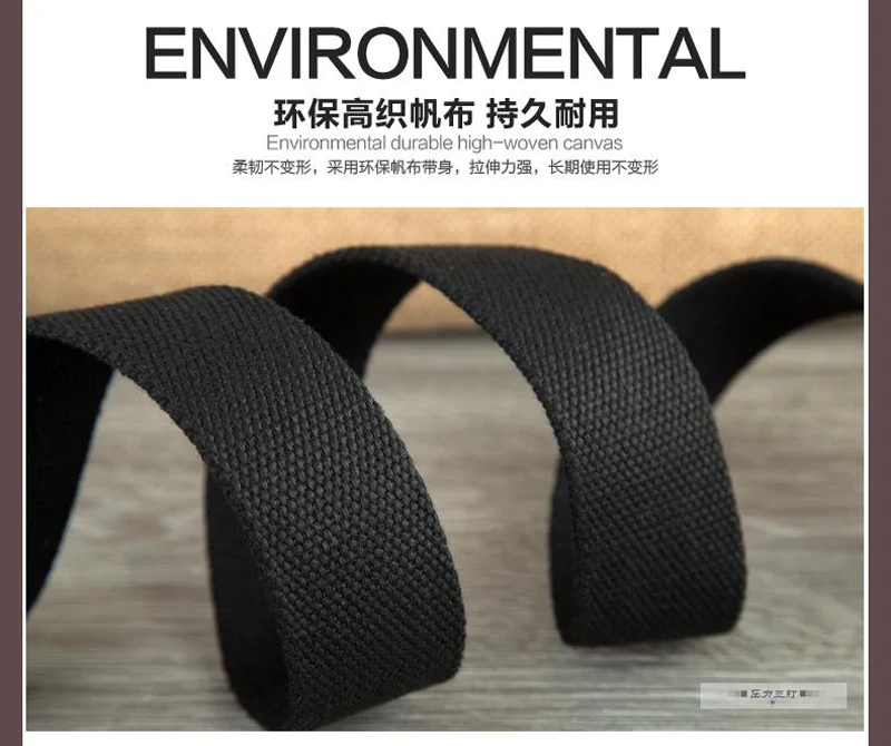 Fashion Hot Sale Solid 130 Casual Unisex Canvas Fabric Belt Strap D Ring Buckle Webbing Waist Band