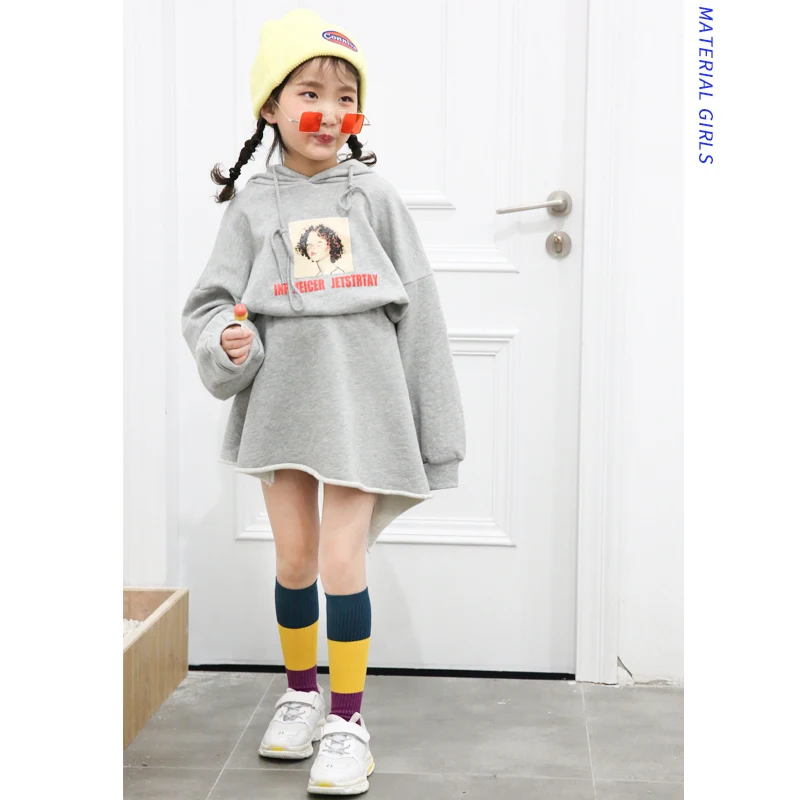 Комплект для девочек новинка 2019 года весенний детский тонкий свитер стандартная юбка два комплекта детской