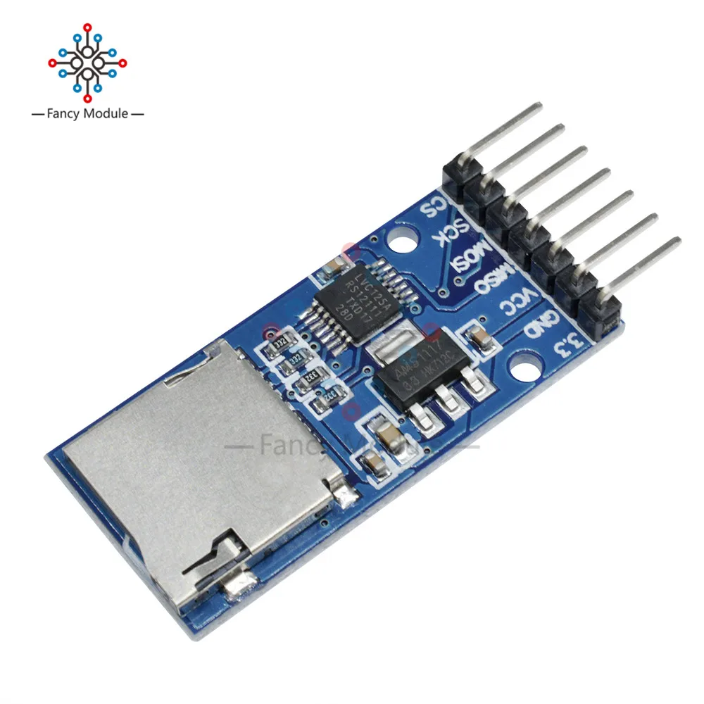 Плата памяти Micro SD 2 шт. преобразователь уровня интерфейса SPI для карт Arduino TF