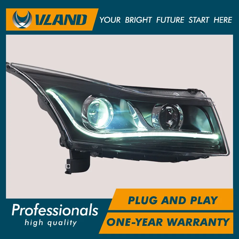 Vland factory для CRUZE головной светильник s светодиодный 2009 2010 2011 головной светильник передний светильник Биксеноновая линза ксенон HID