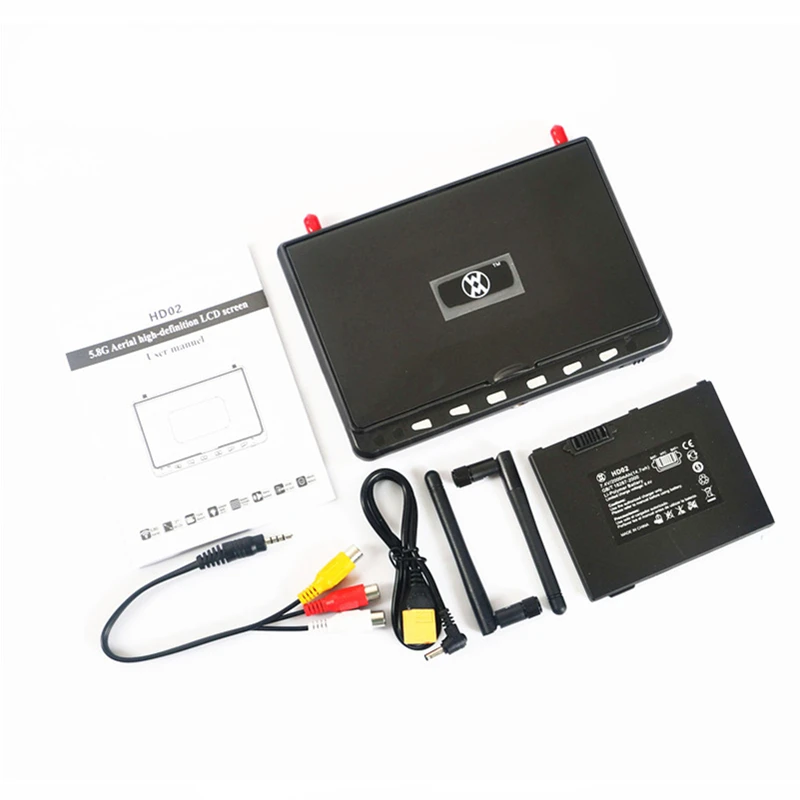 FPV DVR 5 8g передача HDMI 1024 Разрешение двойной приемник 7 дюймов Встроенный