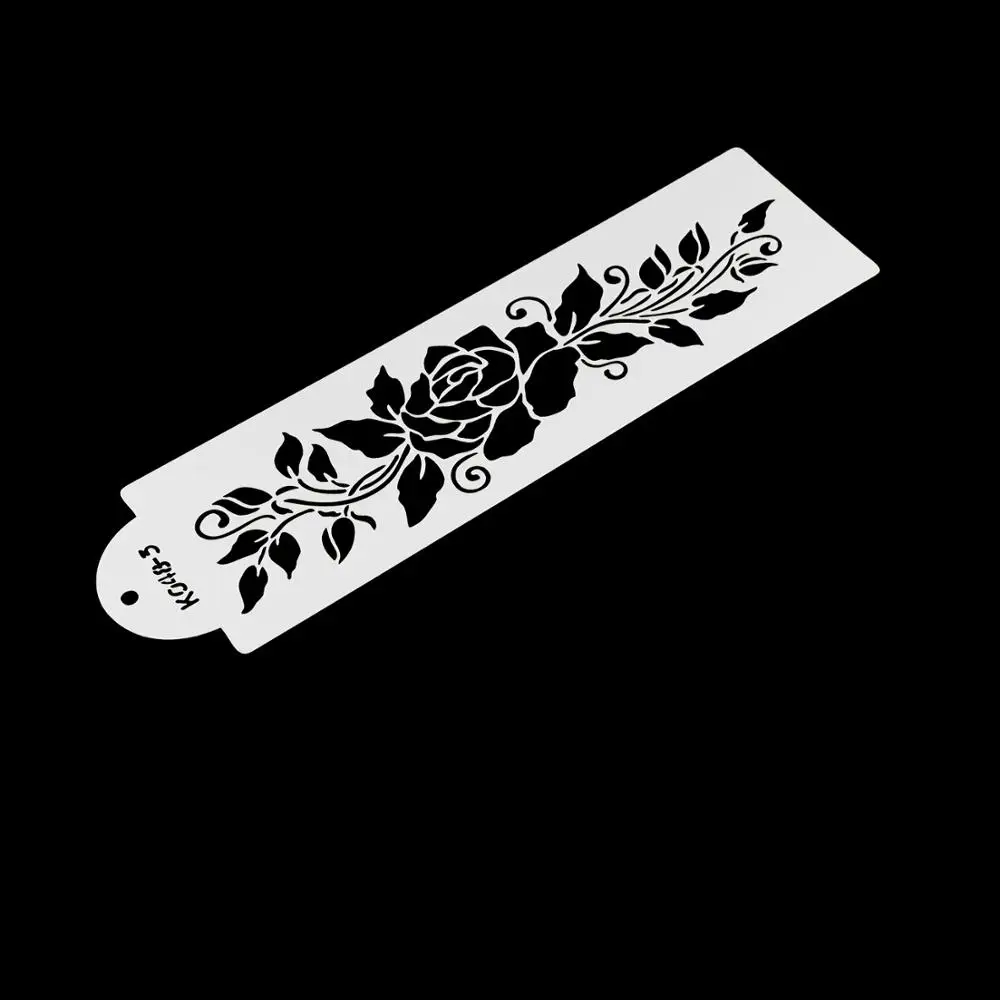 3Pc Plastic Cake Stencils rose Spray Birthday Mold Decorating Bakery Tools DIY Mould Fondant Template | Дом и сад