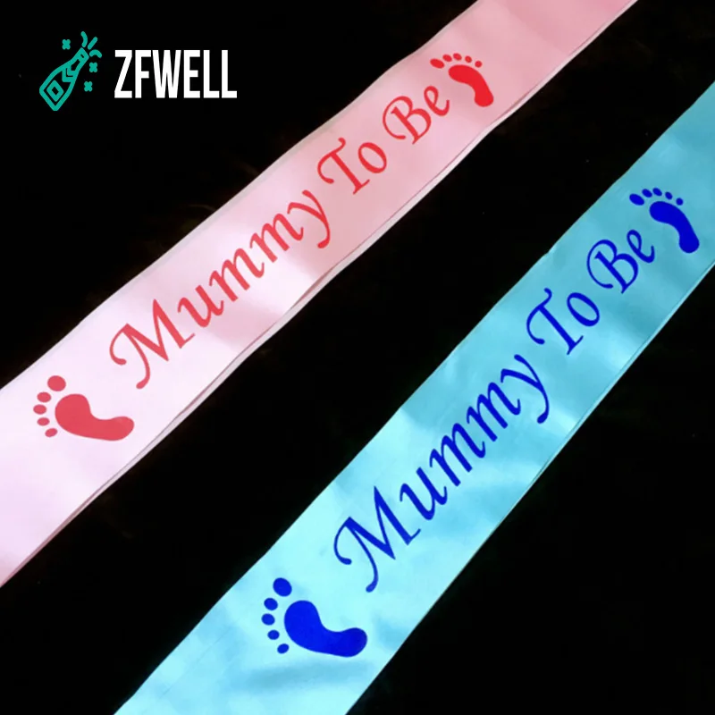 ZFWELL 1 шт./лот однослойная будущая мама буквы с детскими следами этикет лента для