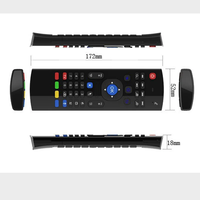 Модернизированная Беспроводная мини-клавиатура Air Mouse 2 4 ГГц ИК-пульт