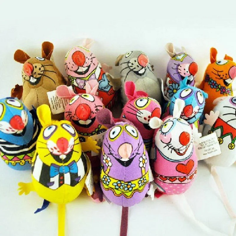 Продукт для кошек толстая игрушка толстый кот полотняная цветная мышь С Кошачьей