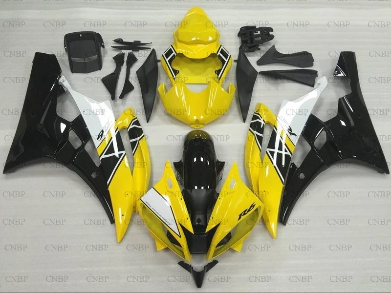 Для YAMAHA YZFR6 2006 2007 кузов YZF600 R6 комплекты для всего тела 07 желтые черные