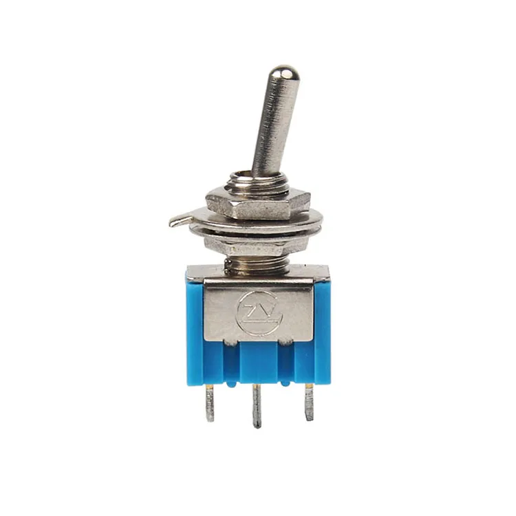 

5PCS MTS-103 ON-OFF-ON 3 Pin 3 Position Mini Latching Toggle Switch AC 125V/6A 250V/3A good quality