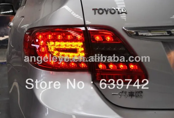 

For TOYOTA 2011-2012 year Altis Corolla LED Rear Light Red Black Color YZ