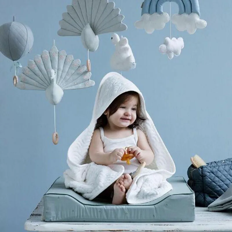Новая Радужная облако висел Украшения кровать Шторы аксессуар Детская комната
