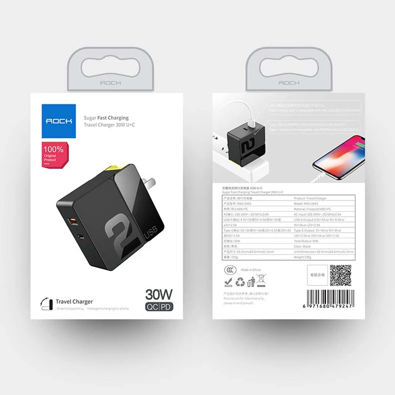 Сетевое зарядное устройство с USB портом 30 Вт PD 3 0 SCP & FCP QC4.0 и QC3.0|Зарядные