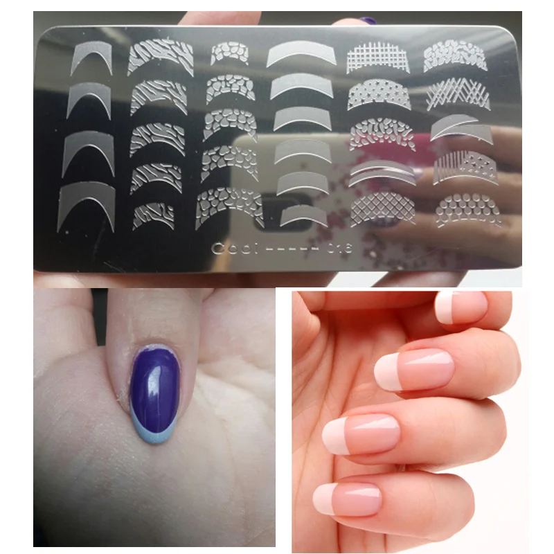 1Pcs Rectangle Stainless Steel Beauty Plate For Stamping Nails DIY Nail Art Template Tools JH114 | Красота и здоровье