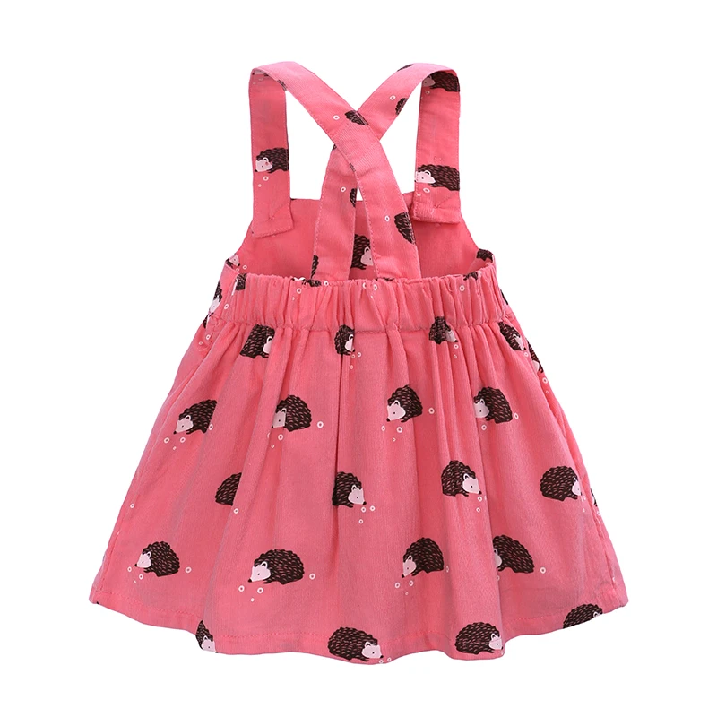 Kids Tales girls dress 2019 summer baby girl clothes cartoon print backless sundress animal sleeveless dresses Qz-633 | Детская одежда