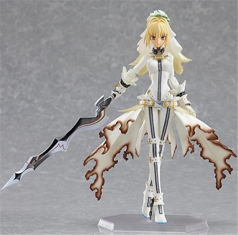 Новинка 15 см хит Figma Fate Stay Night Saber Lily Nero платье для свадьбы ПВХ экшн фигурки
