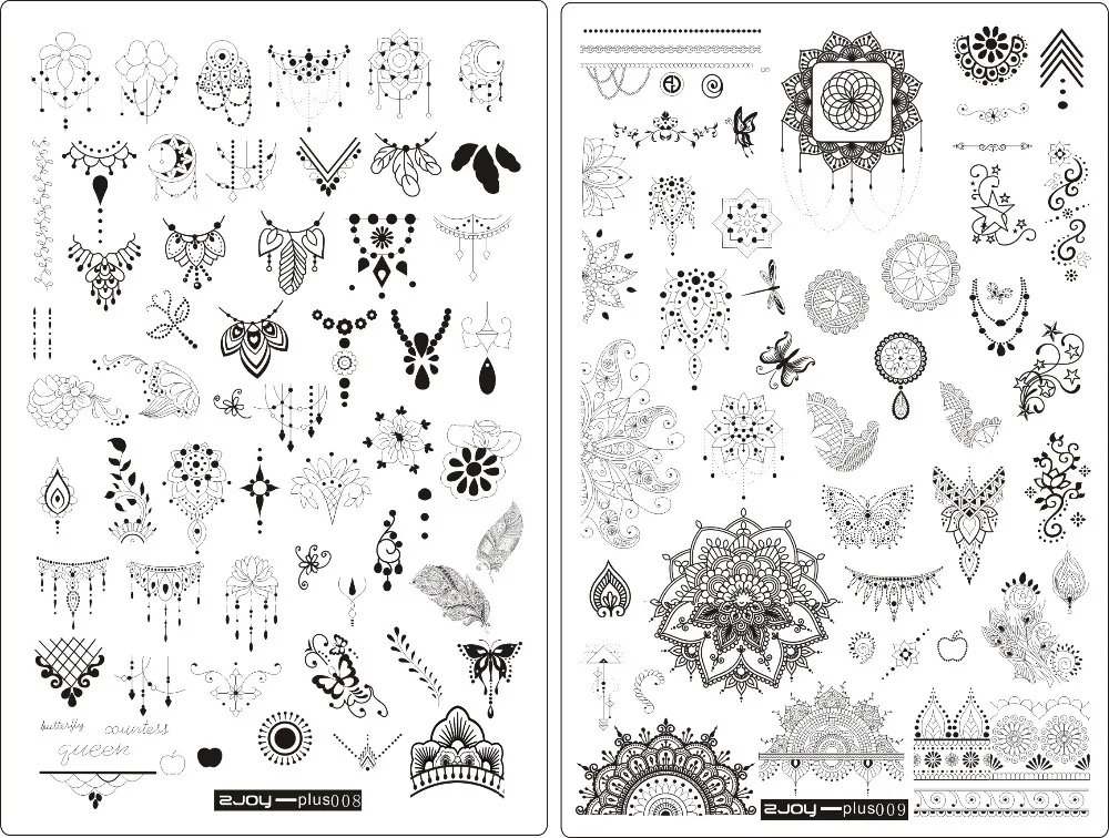 WAKEFULNESS 1pc 9.5*14.5CM Nail Stamping Plates New Zjoy-plus Dream Catcher Template Polish Stencils | Красота и здоровье