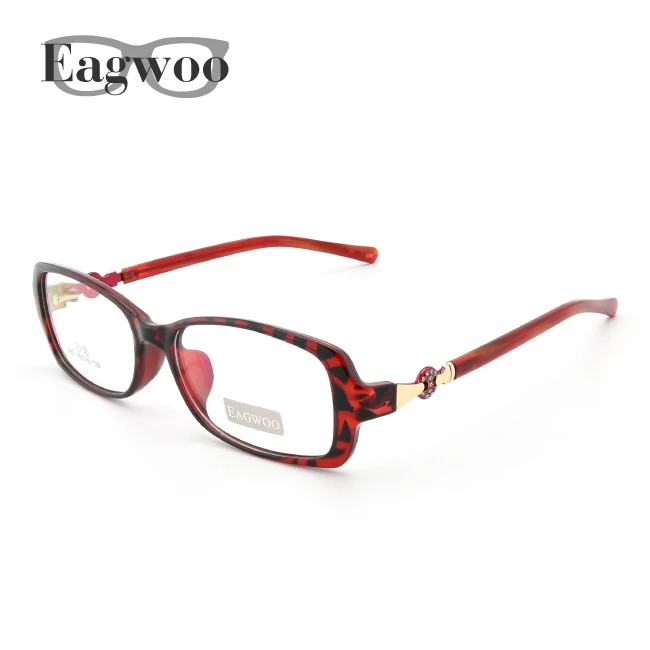 Red Tortoise Ацетат TR90, женские дизайнерские очки, полная оправа, кристальная оптическая оправа, рецепт, простые прозрачные элегантные очки для глаз 169 - Цвет оправы: Red Tortoise