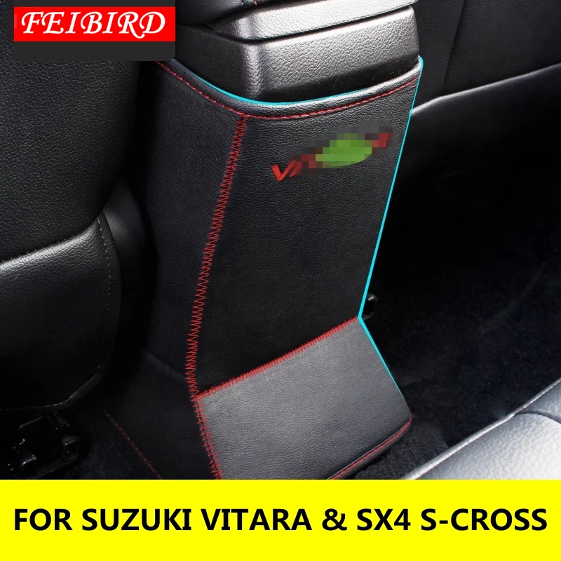 Аксессуары для SUZUKI VITARA SX4 S CORSS 2014 2019 заднее сиденье + подлокотник коробка анти Pad Kick
