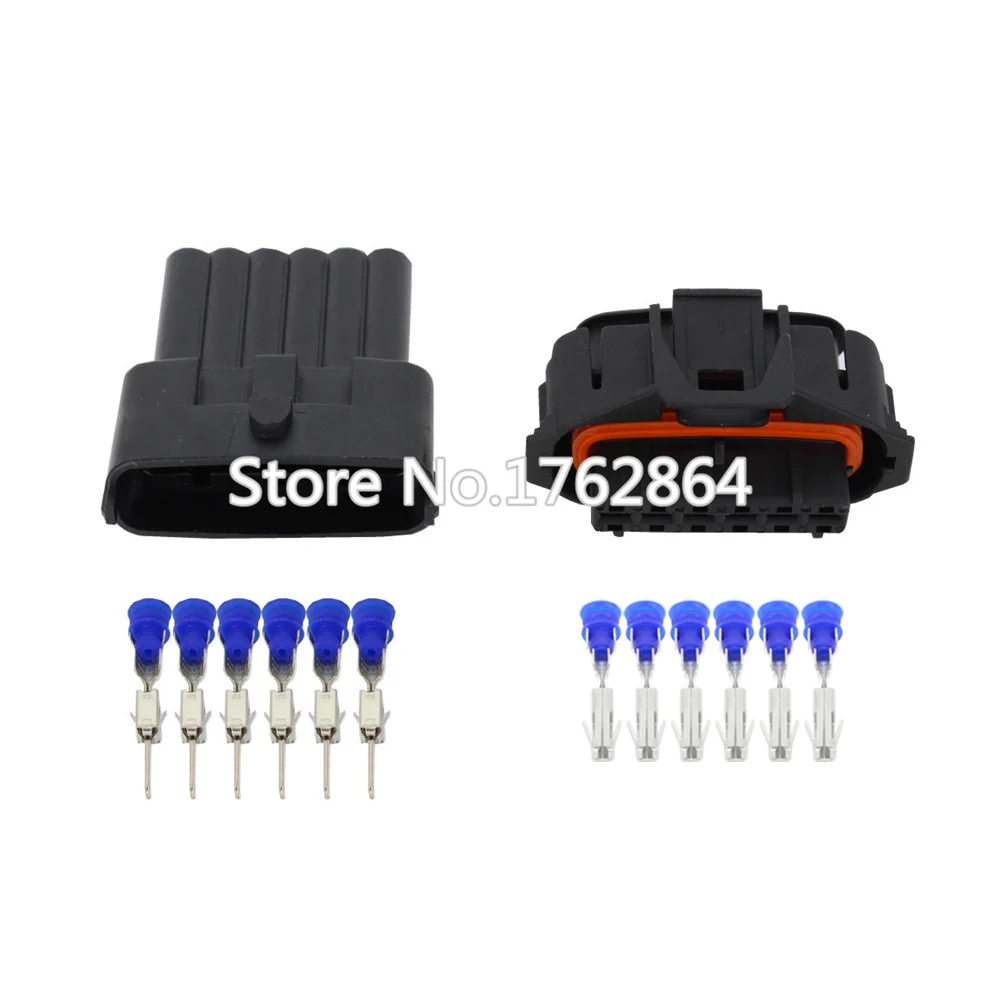 

100 Sets 6 Pin GAK common rail accelerator pedal plug waterproof connector DJB7069YB-3.5-11/21 car connector 6P
