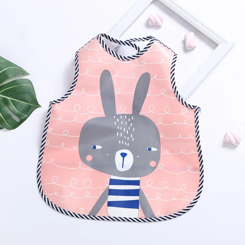2019 New Waterproof EVA Baby Bibs Summer Kids Eating Burp Cloth Children Painting Cute Fox Bib Boys Girls Feeding Breastplate | Детская
