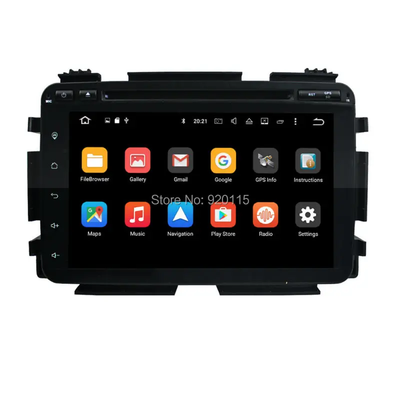 8 ядерный Автомобильный gps плеер Android 6.0.1 Подходит для HONDA HRV Vezel 2015 с 2 г ram 32 rom Wifi