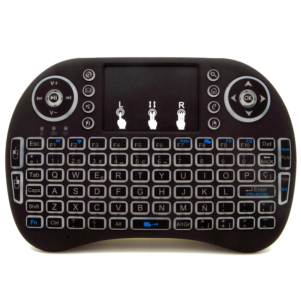 RU ES FR беспроводная клавиатура с сенсорной панелью 3 цвета|keyboard air mouse|air mousewireless