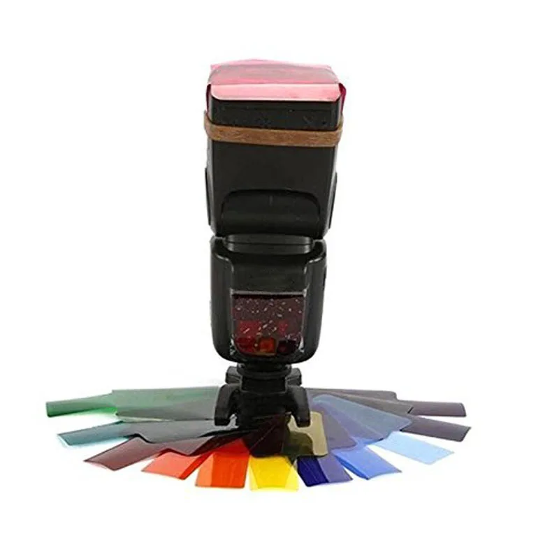 20 шт Вспышка Speedlite цветные гелевые фильтры карты для Canon для камеры Nikon фотографический гели фильтр Вспышка Speedlite Speedlight