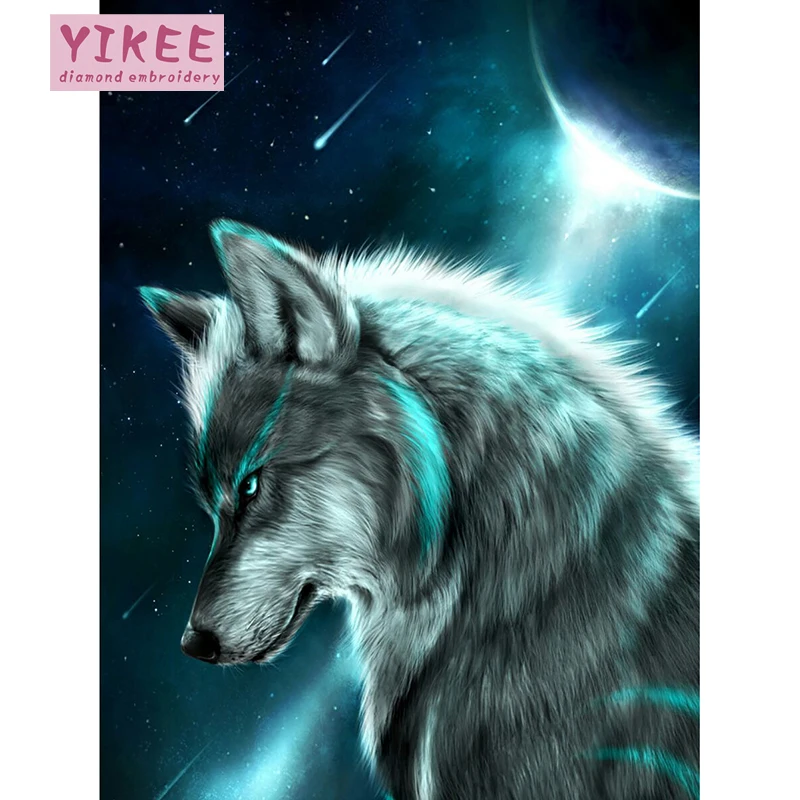 Алмазная вышивка волк мозаика сделай сам алмазная с животными|diamond embroidery wolf|diamond
