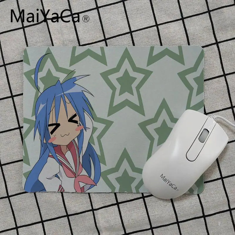 MaiYaCa Lucky Star Izumi Konata маленький коврик для мыши девочек компьютерный Гладкий