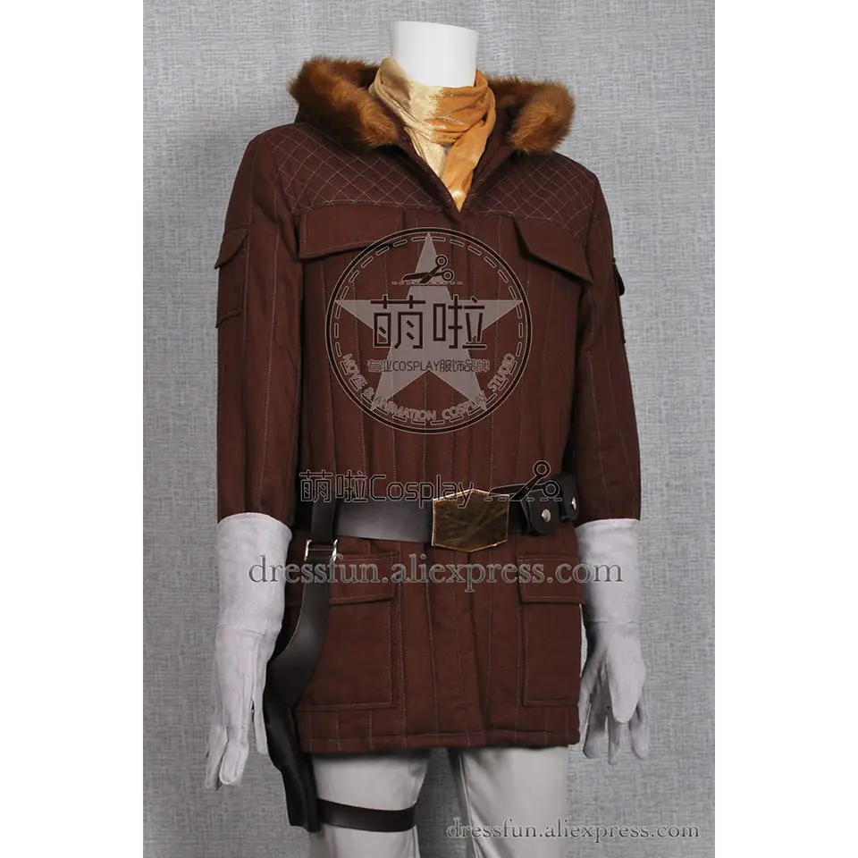 Костюм для косплея Звездные войны Han Solo In Hoth Gear коричневая куртка новая форма