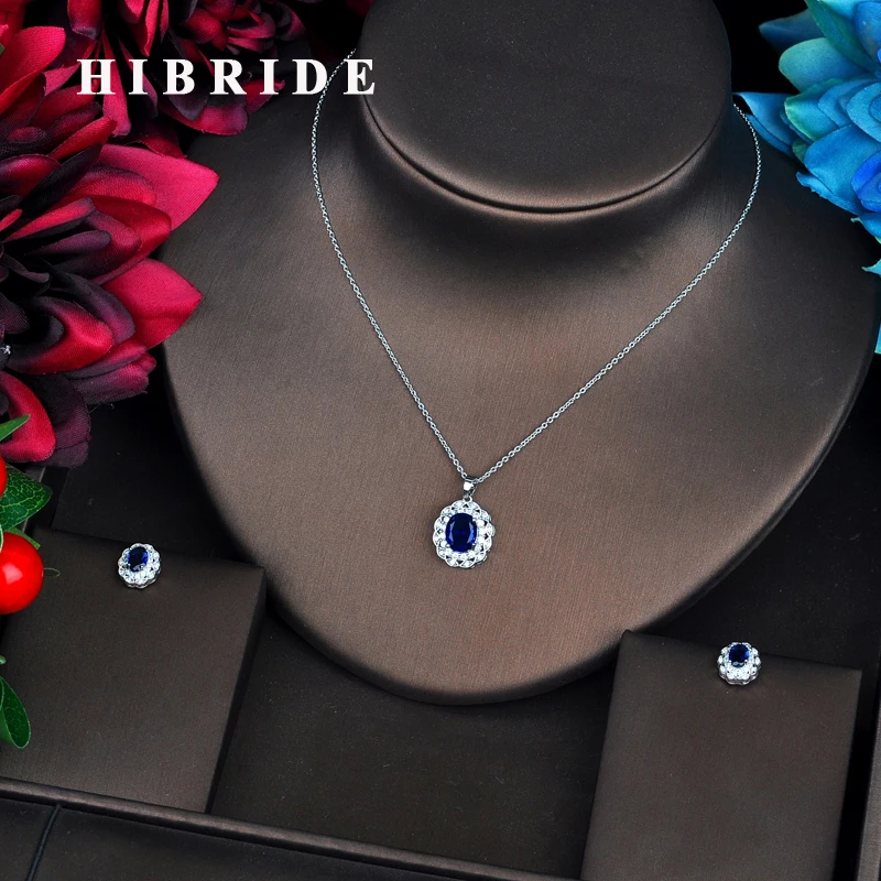 Роскошные бриллиантовые кулоны HIBRIDE с кубическим цирконием AAA комплекты