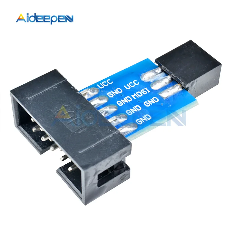 10 Pin до 6 Pin плата адаптера ISP интерфейс конвертер для Arduino AVR MCU макетная плата AVRISP USBASP STK500 программист