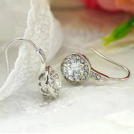 Серьги MOONROCY с фиолетовыми кристаллами желтое кольцо из кубического циркония опт