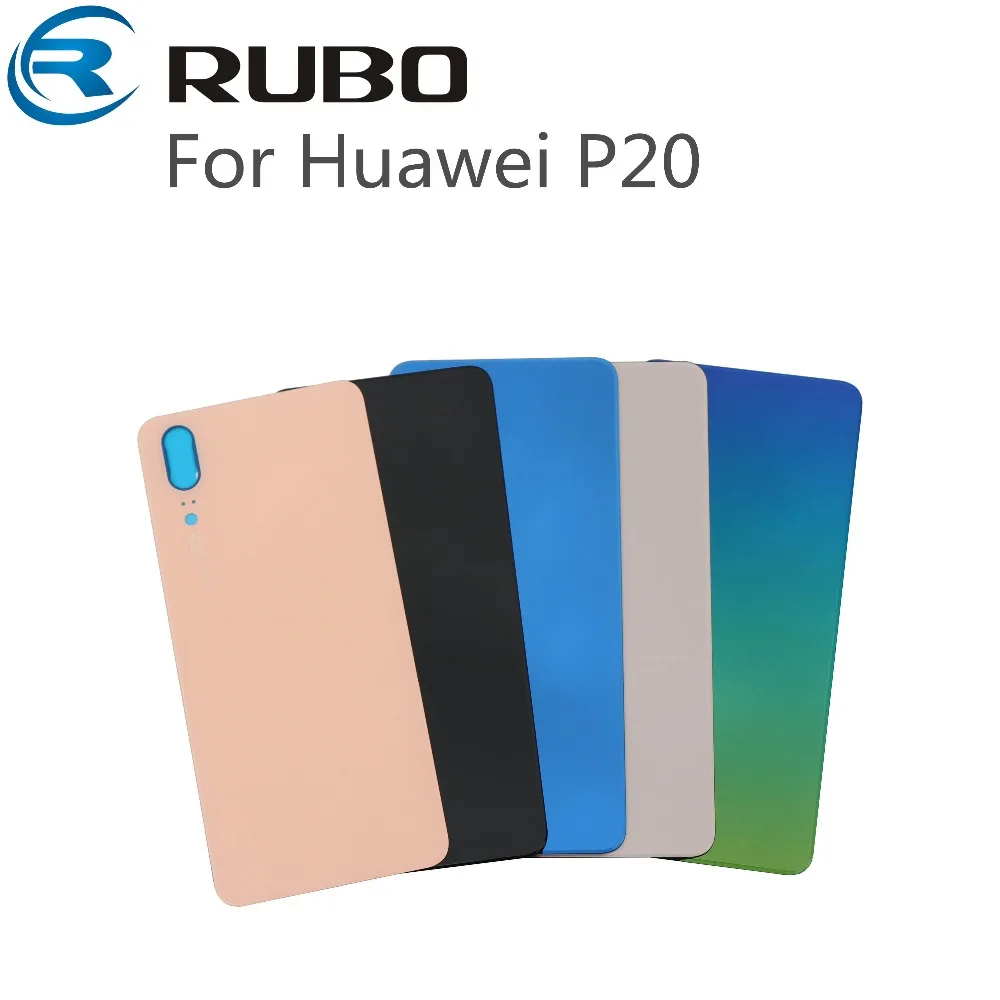 Задняя крышка для Huawei P20 задняя батарейного отсека корпус стеклянный чехол с