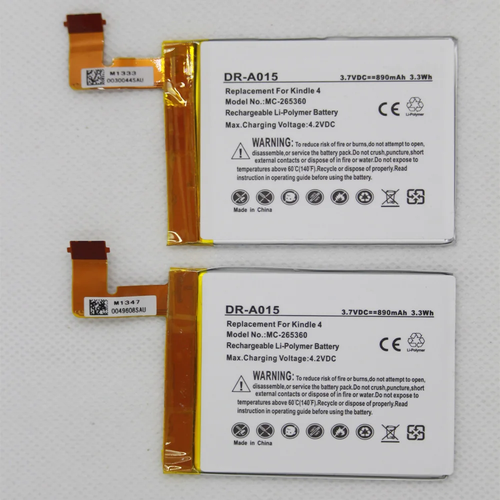 5 шт./лот ISUNOO DR-A015 890 мАч батарея для Kindle 4 6 D01100 515-1058-01 MC-265360 S2011-001-S | Мобильные
