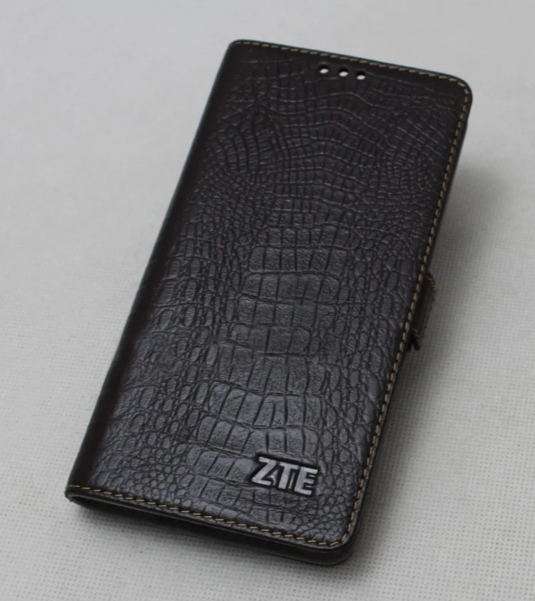 C Высокое качество Корова для zte Axon 9 pro чехол из натуральной кожи тонкий флип-чехол для телефона для zte Blade V9 Axon 7 Max - Цвет: C