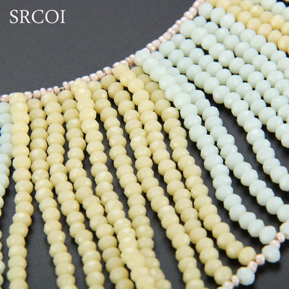 SRCOI модное ожерелье с кристаллами и кисточками в форме звезд бусинами вокруг шеи |