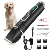 professional electric pet hair clipper cat dog hair trimmer rechargeable grooming shaver set haircut nail beauty tool us plug