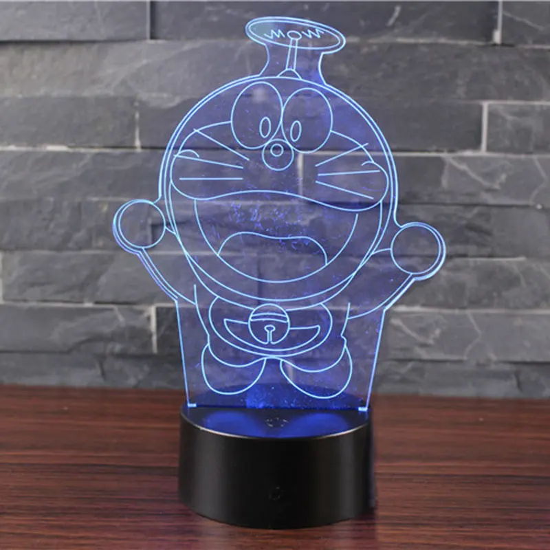 Фото Flying Doraemon theme 3D Lamp LED night light 7 Color Change Touch Mood Christmas present Dropshippping Освещение Flying Doraemon theme 3D Lamp LED night light 7 Color Change Touch Mood Christmas present Dropshippping Освещение