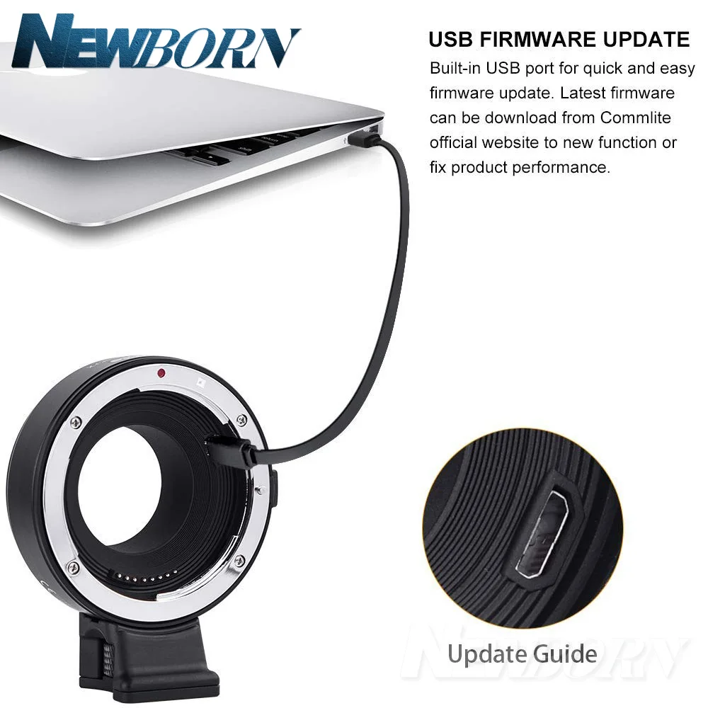 Commlite CM EF FX Electronic AF Lens Mount Adapter от Canon EF/EF S для Fujifilm Camera X T20 T3 T2|Адаптеры объектива| |