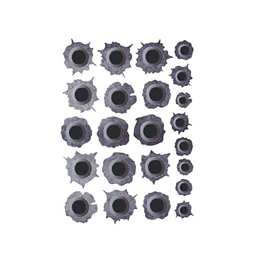 Reflective Creative Conversion Sticker Body Cover Scratches Bullet Holes l0322 | Car Stickers
