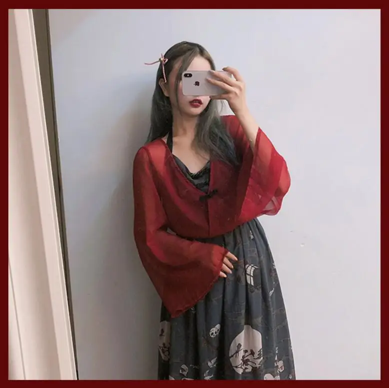 Mori Girl Monster Scrolls РЕТРО ПРИНТ Сладкая Лолита японское шифоновое платье на подтяжках Harajuku женское милое летнее платье без рукавов