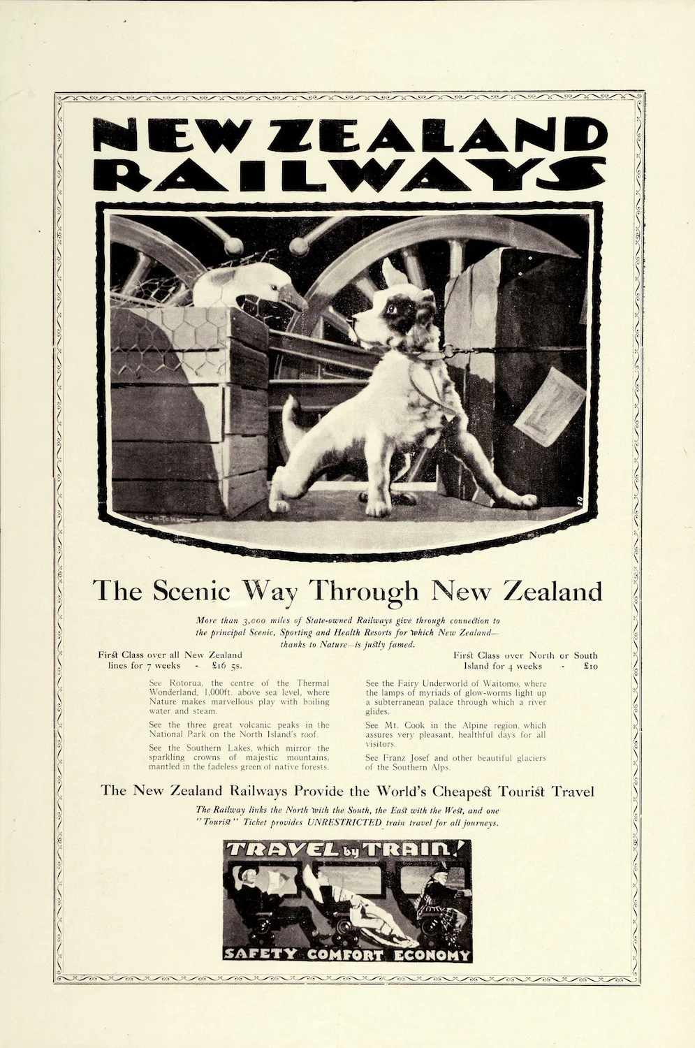Новая Зеландия NZ NZR праздник максимальную Fares путешествия классические настенные
