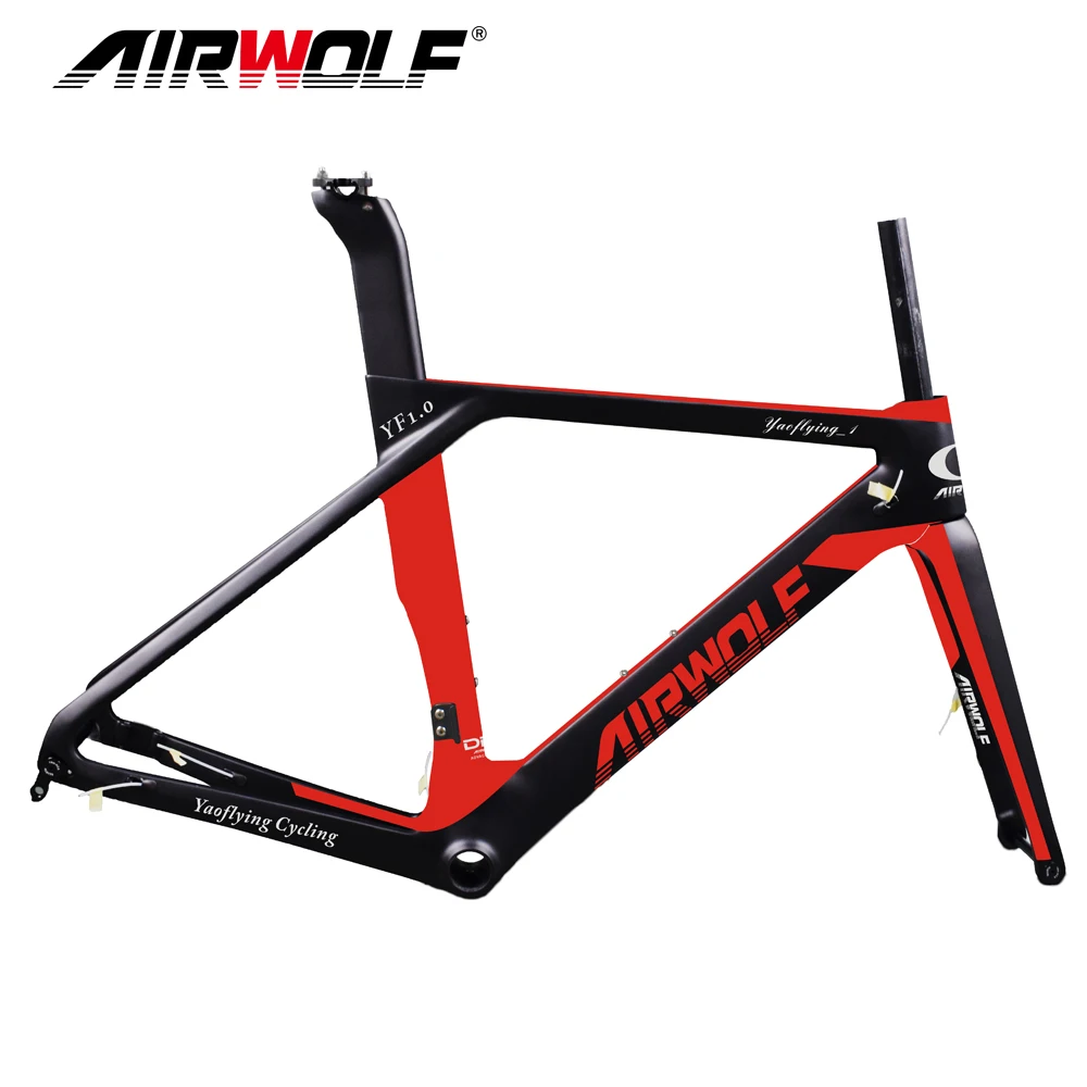 Airwolf велосипедная Рама из углеродного волокна размеры 49/52/54/56 см Bicicleta углеродное