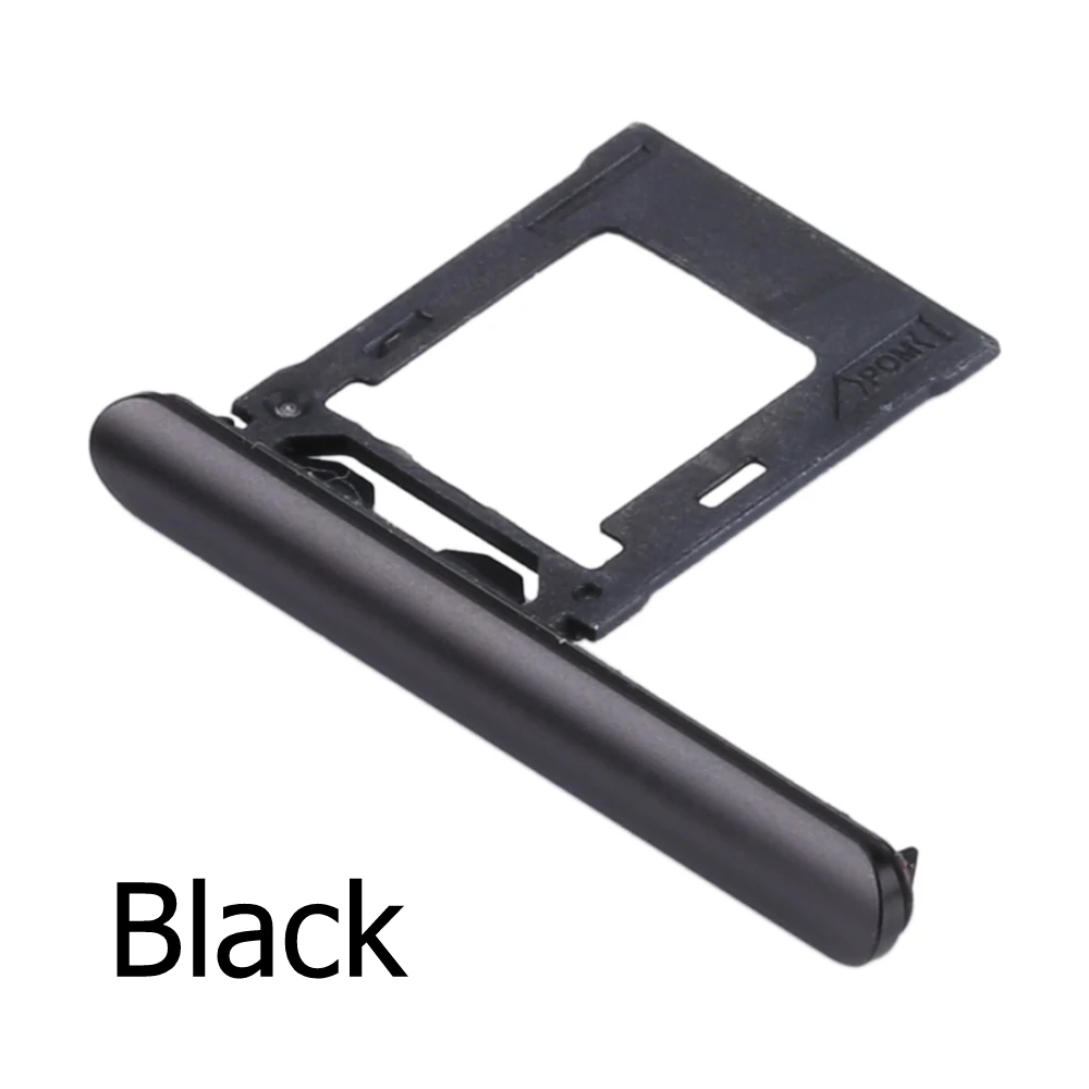 Daul sim black Доль одной сим-карты лоток Dust Разъем Обложка для sony Xperia XZ Премиум XZP G8141 Micro SD/Sim карты держатель читатель запасной ремонт - Цвет: Daul sim black