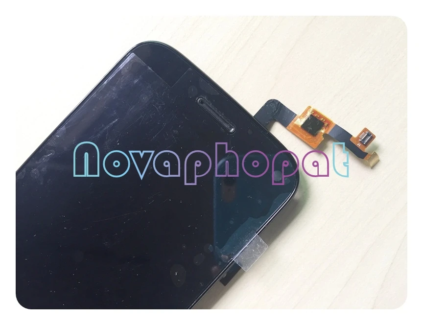 Черный ЖК дисплей Novaphopat для Micromax Canvas Turbo Mini A200 сенсорный экран датчик дигитайзер с