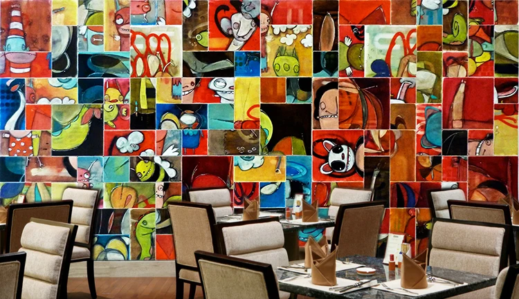 Бесплатная Доставка 3D спальня гостиная детская комната Отель Кафе КТВ бар