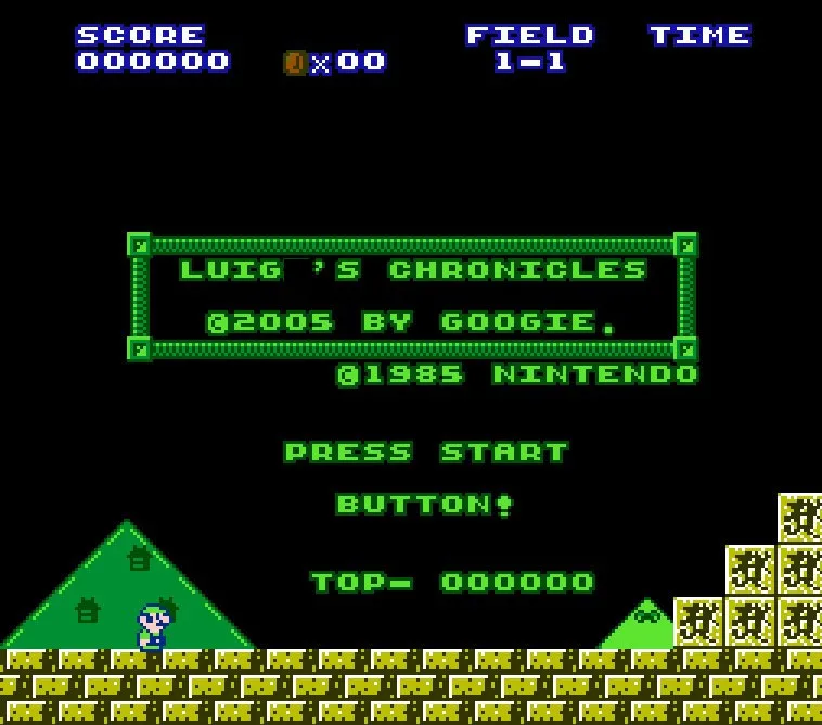 Игровая карта Luig's Chronicles для 72-контактного 8-битного игрового плеера |