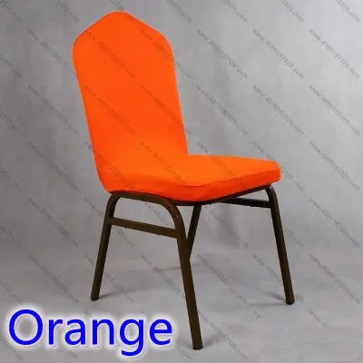 

Orange Colour Spandex Chair Cover Half Cover Lycra Stretch Chair Cover Banquet Wedding Hotel Show Party Decoration Dining
