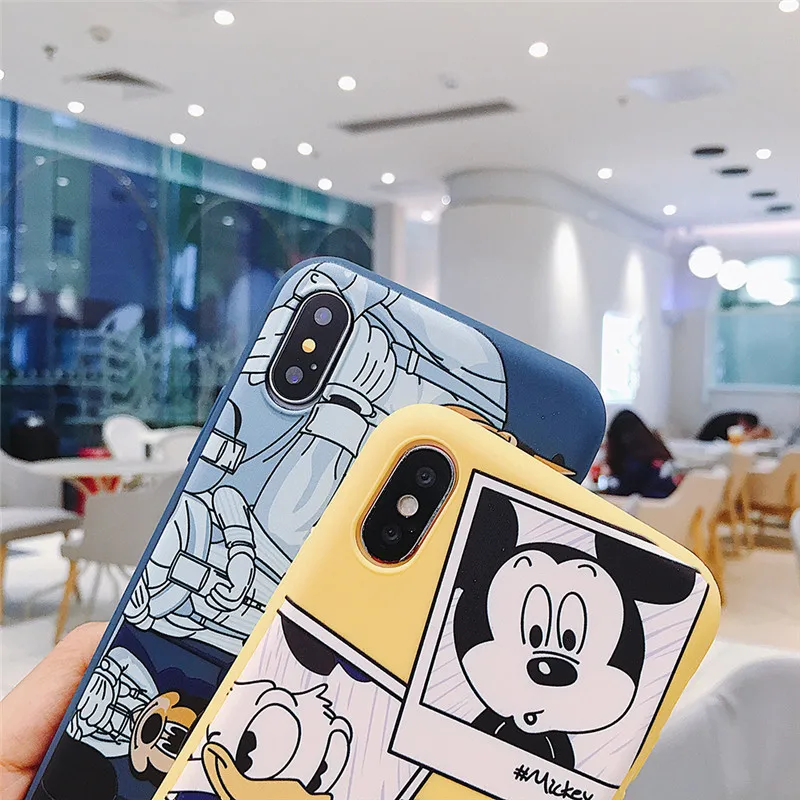 Mouplayca для iphone 6 6s 7 8 plus X Xs Max XR чехлы телефонов милый мультяшный Гуфи собака рельеф