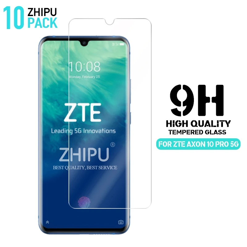 10 шт. закаленное стекло для zte Axon Pro 5G протектор экрана 2.5D 9H 5 47 защитная