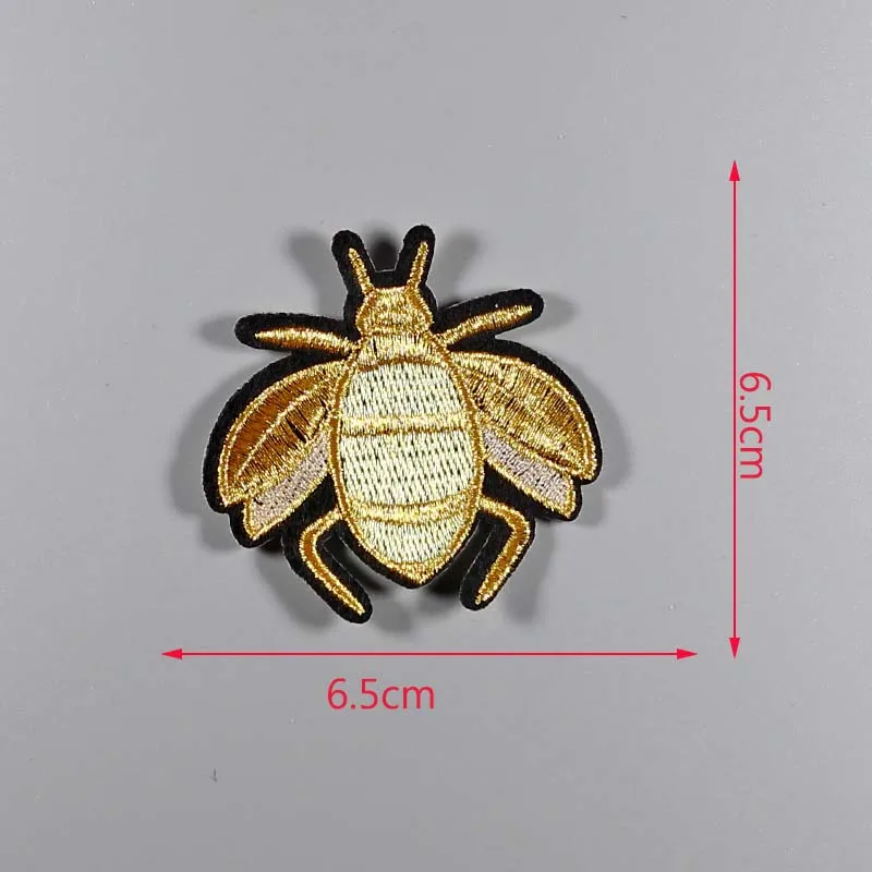 Золотой Кузнечик железа на вышитые патчи для одежды мультфильм значок патч